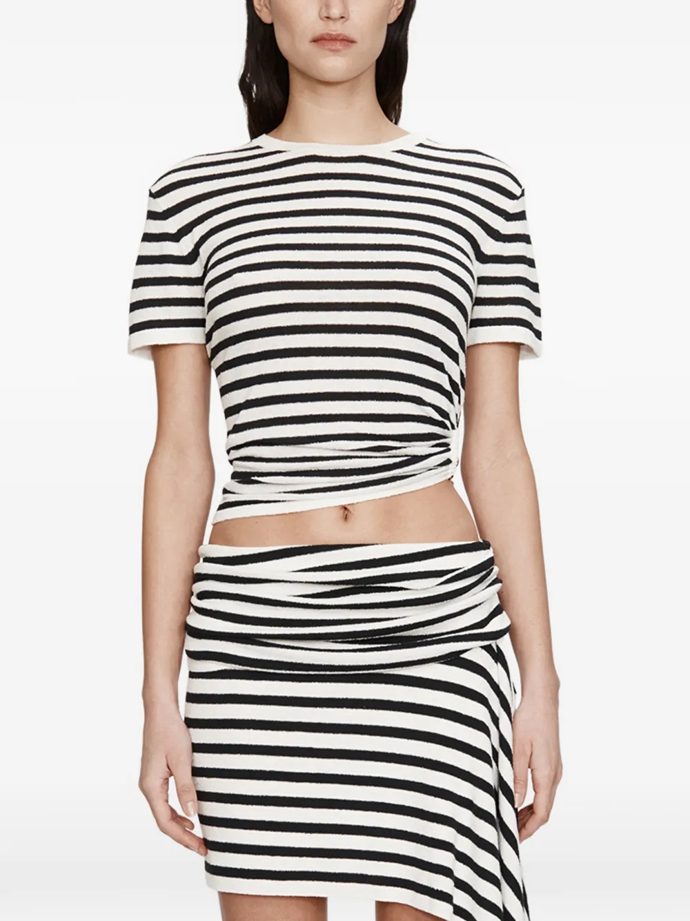 Christopher Esber Top a righe - Bianco