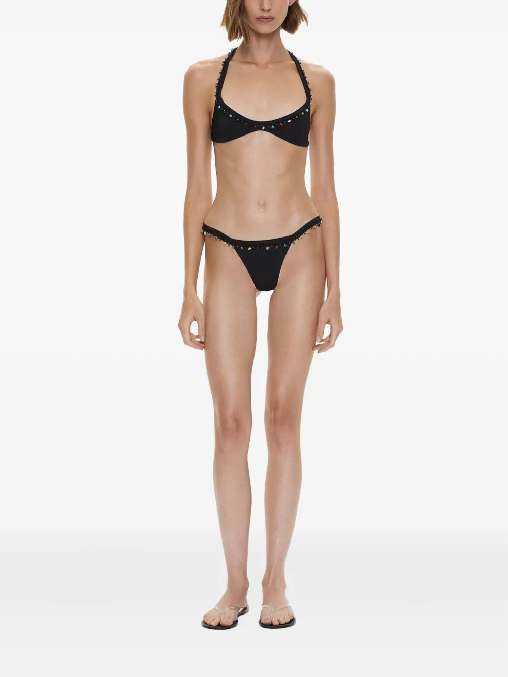 Christopher Esber The Beach Quartz bikinibroekje Zwart