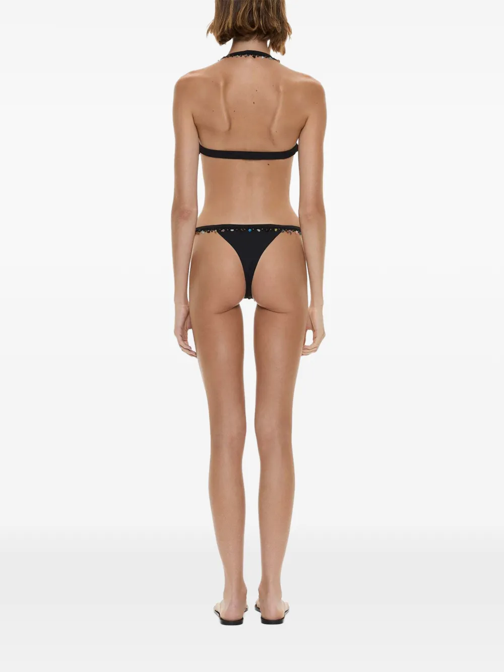 Christopher Esber The Beach Quartz bikinibroekje Zwart