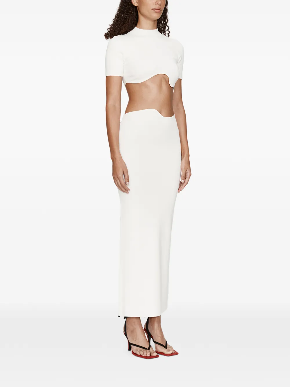 Christopher Esber maparadita skirt - Wit