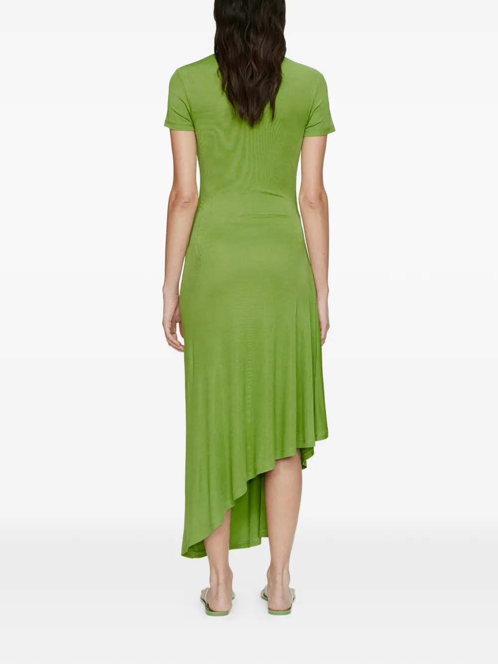  Christopher Esber Delphin Lace-panelled Midi Dress - Green 