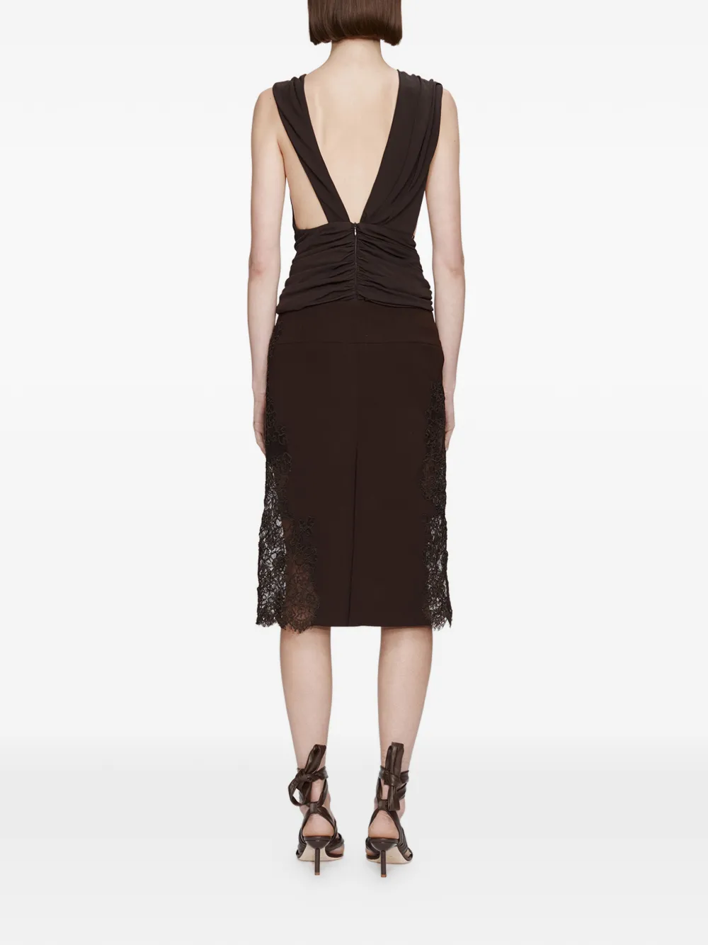  Christopher Esber Gathered Drape Blouse - Brown 