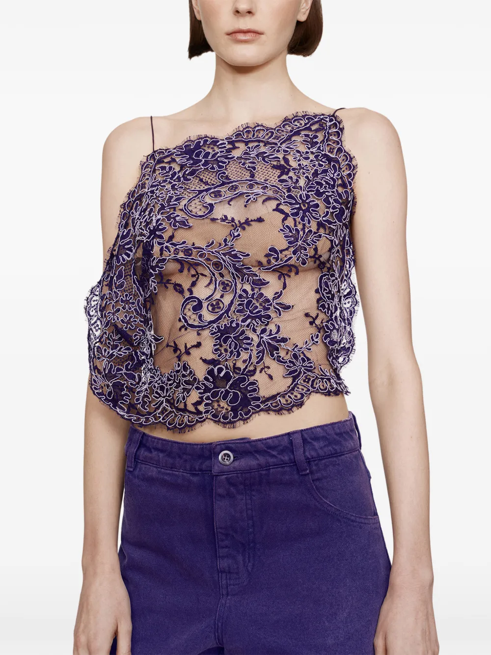 Christopher Esber Relaxed Denim Jeans - Purple 