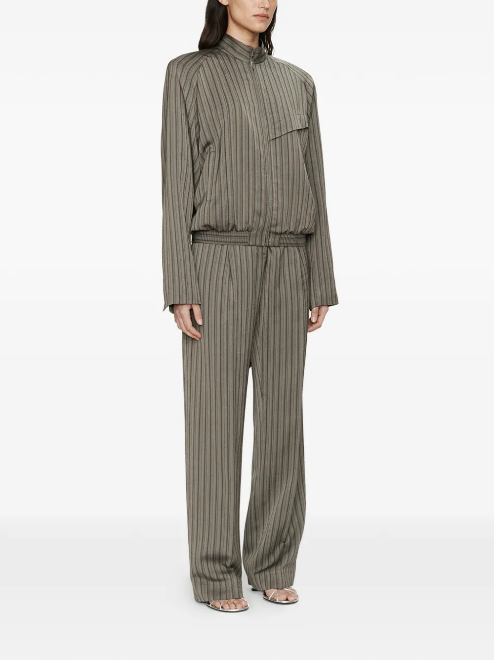 Reyer Striped Bomber Jacket