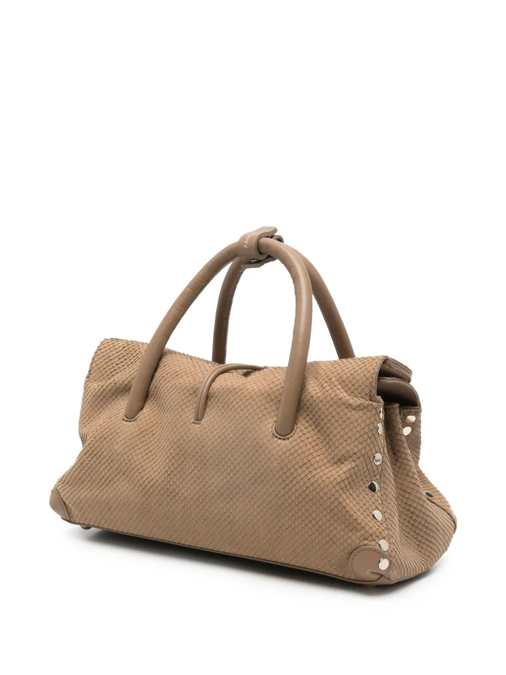 Zanellato Kleine Dotta leren shopper Beige