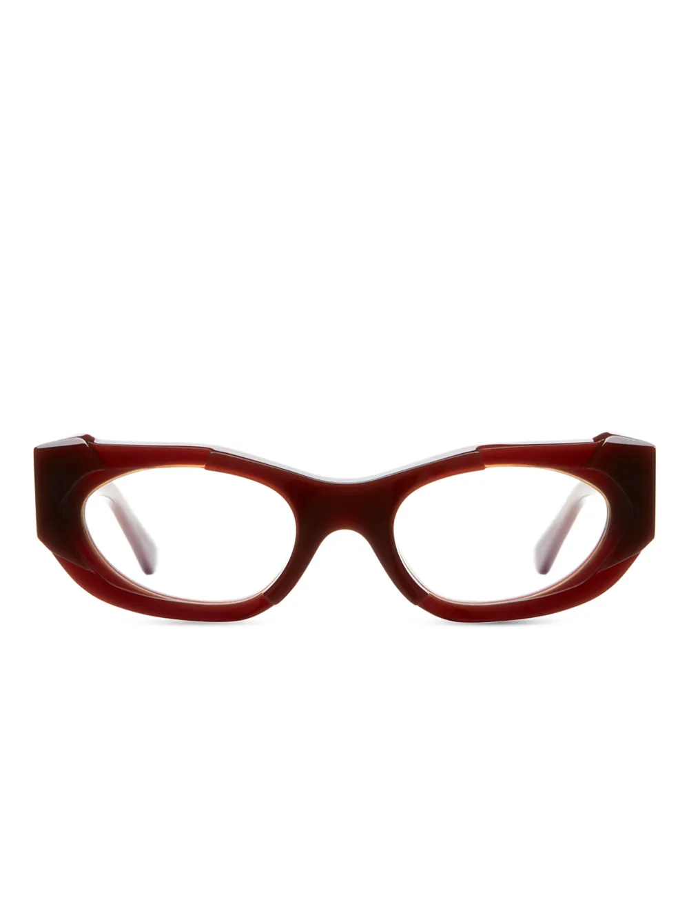 Kuboraum k62 geometric-shape glasses - Marrone