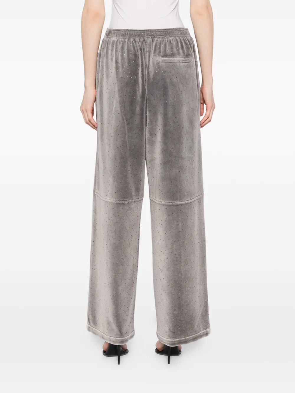 alexander wang ×  トラックパンツ Alexander Wang ビジュートリム トラックパンツ | グレー | FARFETCH JP