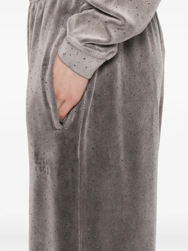 alexander wang ×  トラックパンツ Alexander Wang ビジュートリム トラックパンツ | グレー | FARFETCH JP
