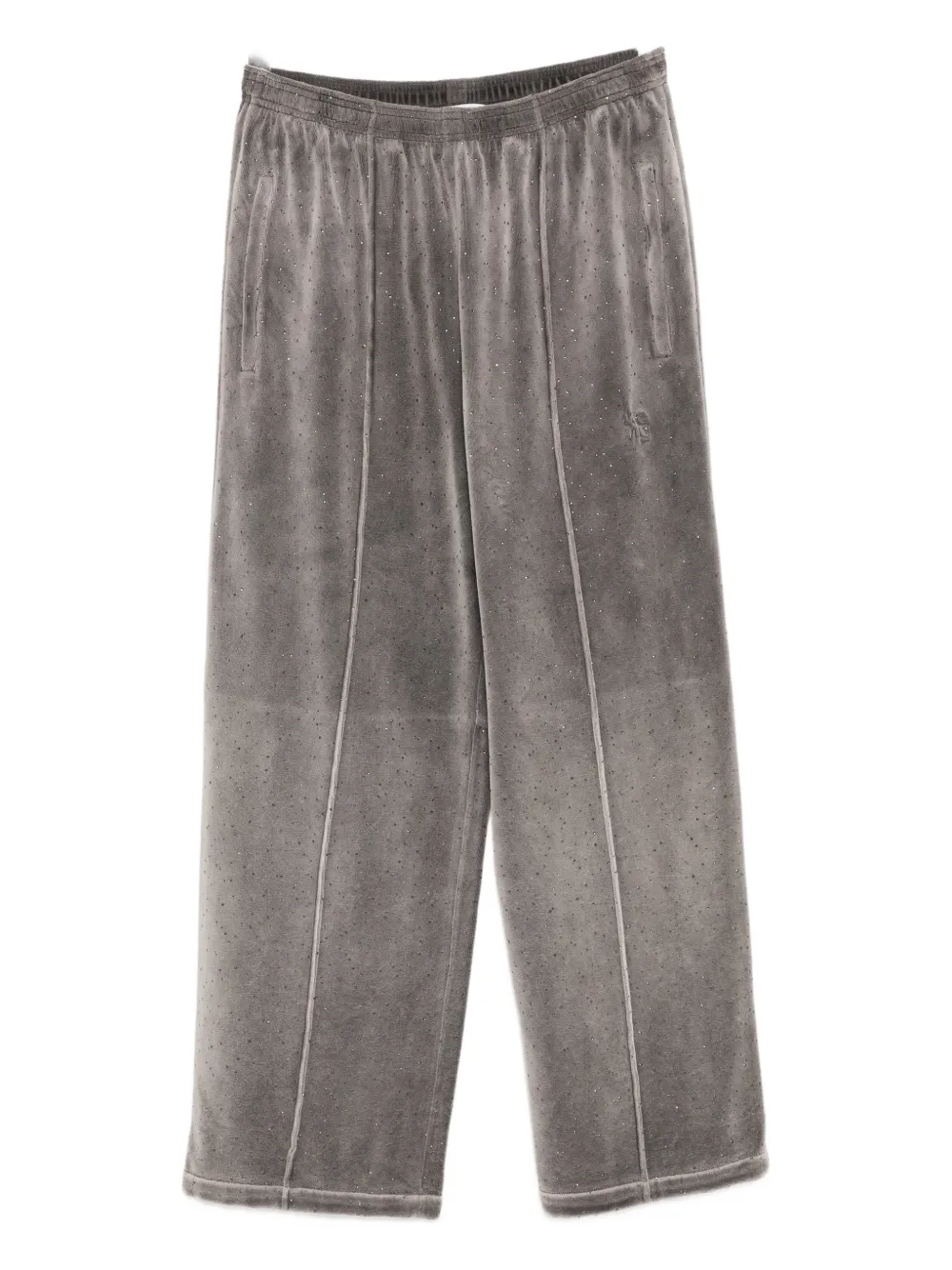 Alexander Wang crystal-embellished track pants - Grigio