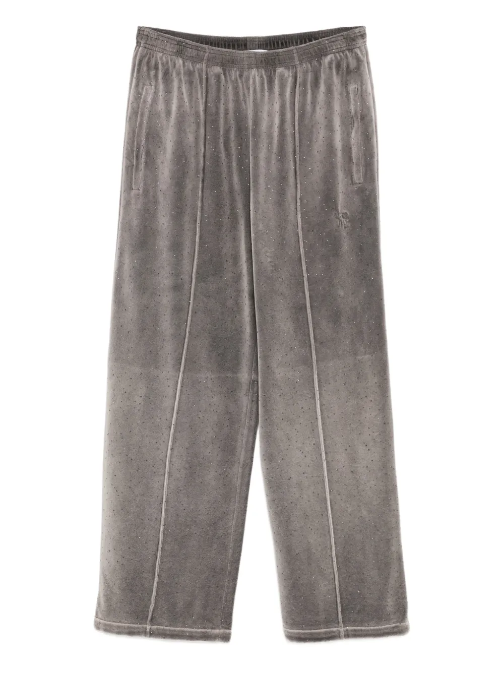 Alexander Wang crystal-embellished track pants | Grey | Image 1