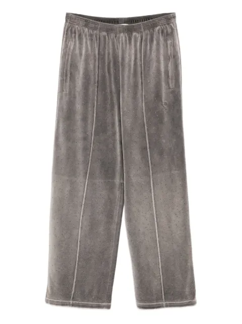 Alexander Wang crystal-embellished track pants
