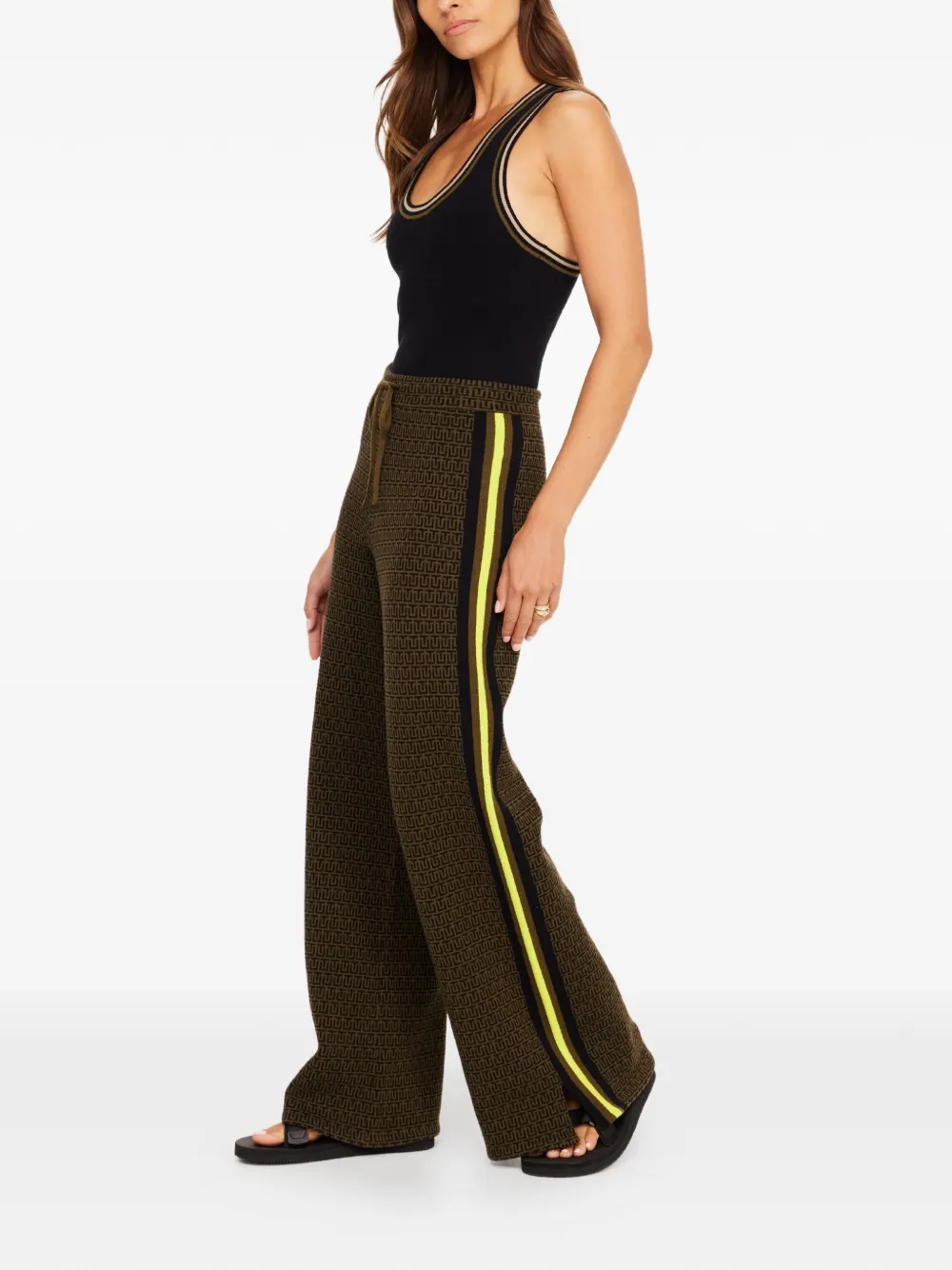  The Upside Castilla Juniper Drawstring Track Pants - Green 