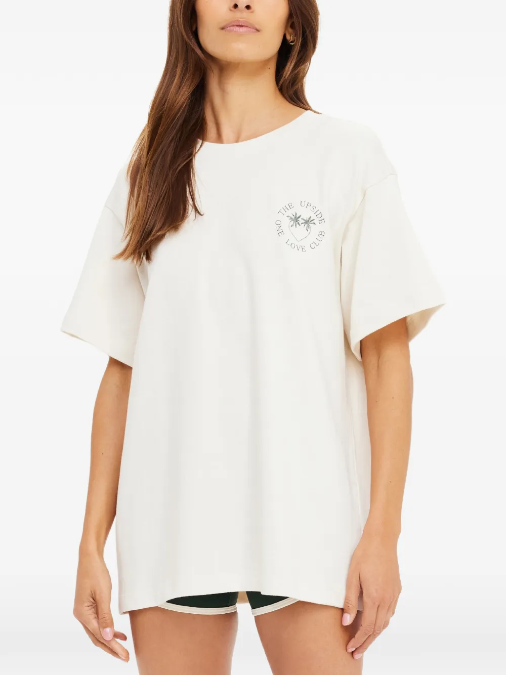 The Upside Molokai Sammi graphic-print T-shirt - Toni neutri