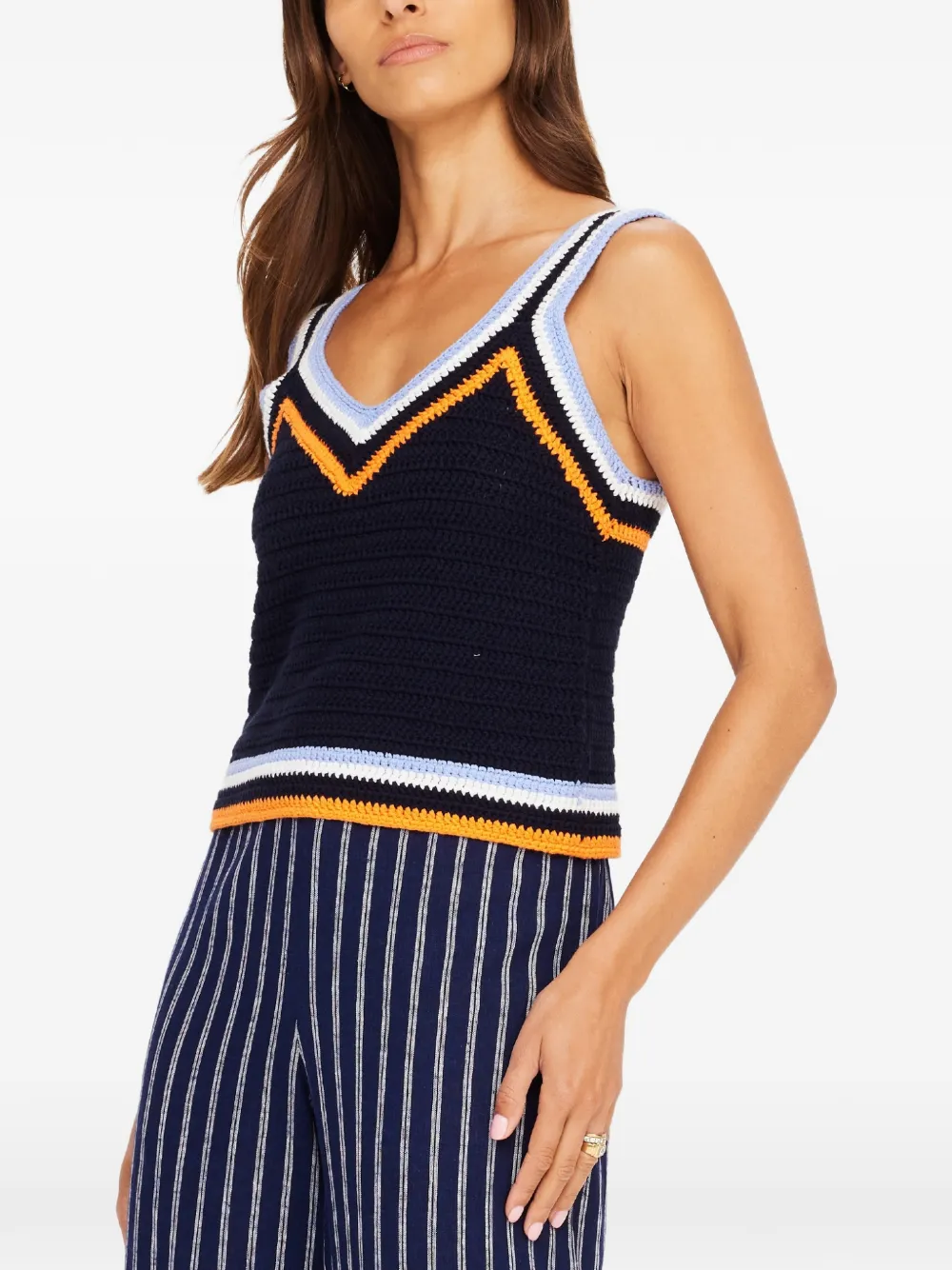  The Upside Lucien V-neck Tank Top - Blue 