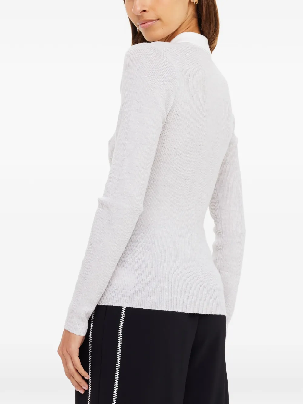 The Upside Faye gebreide polotop met kraag Grijs