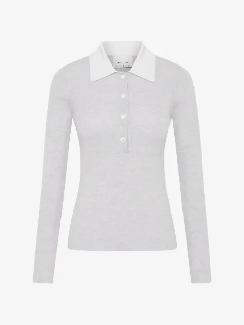 The Upside playera tipo polo tejida Faye