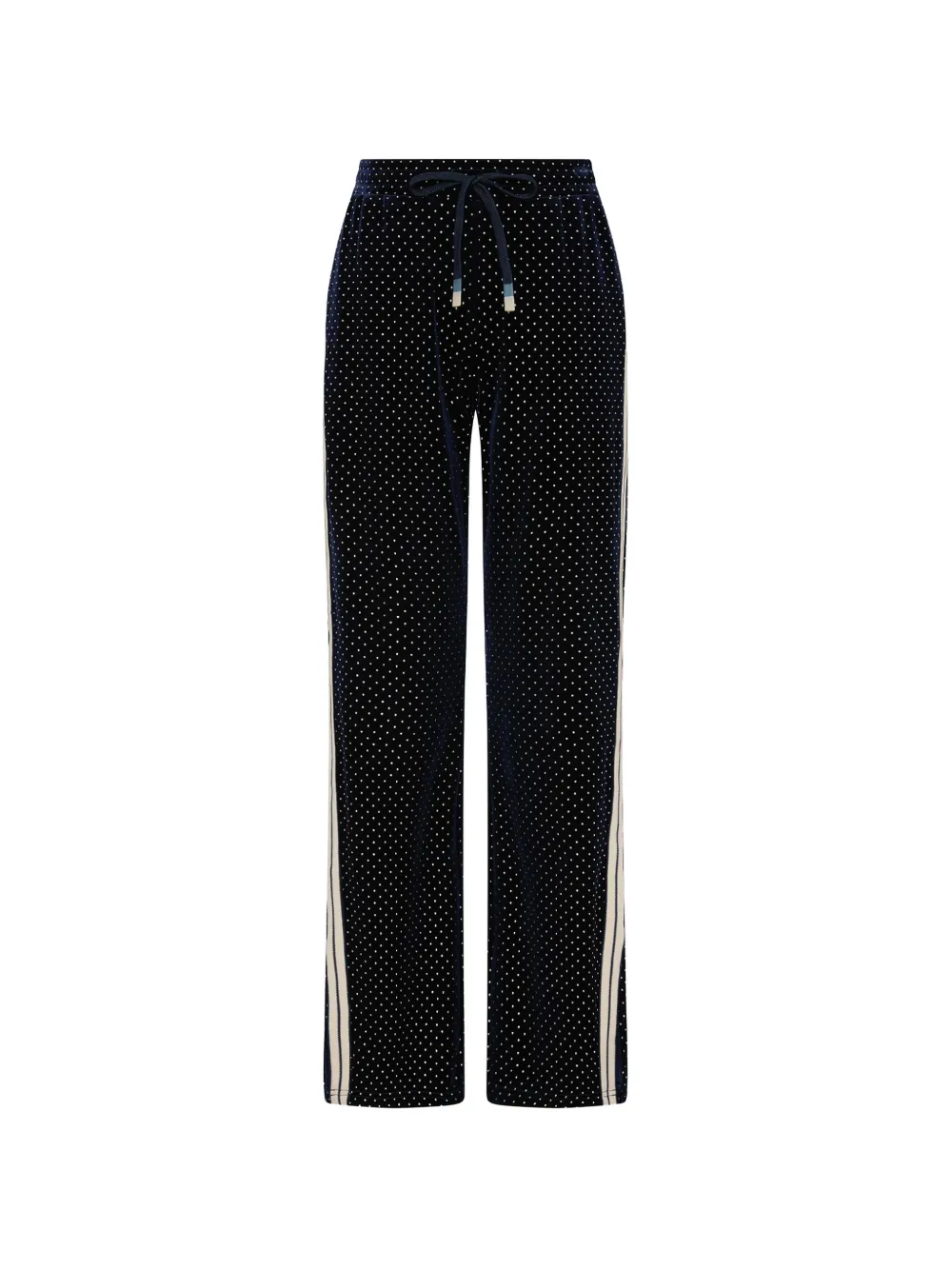 The Upside Spellbound Roma polka-dots side-stripe trousers - Blu