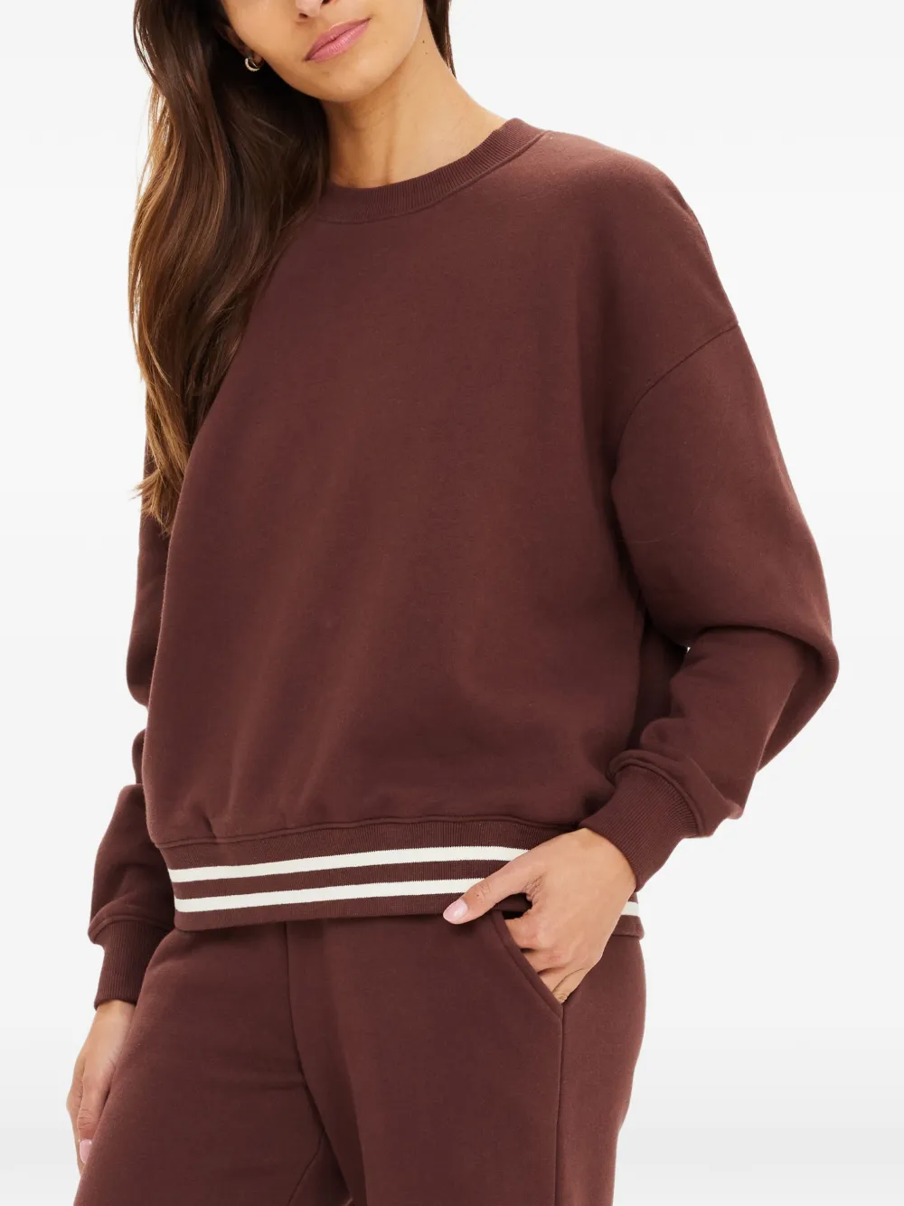 The Upside Toluca Lisel crew-neck sweater - Marrone