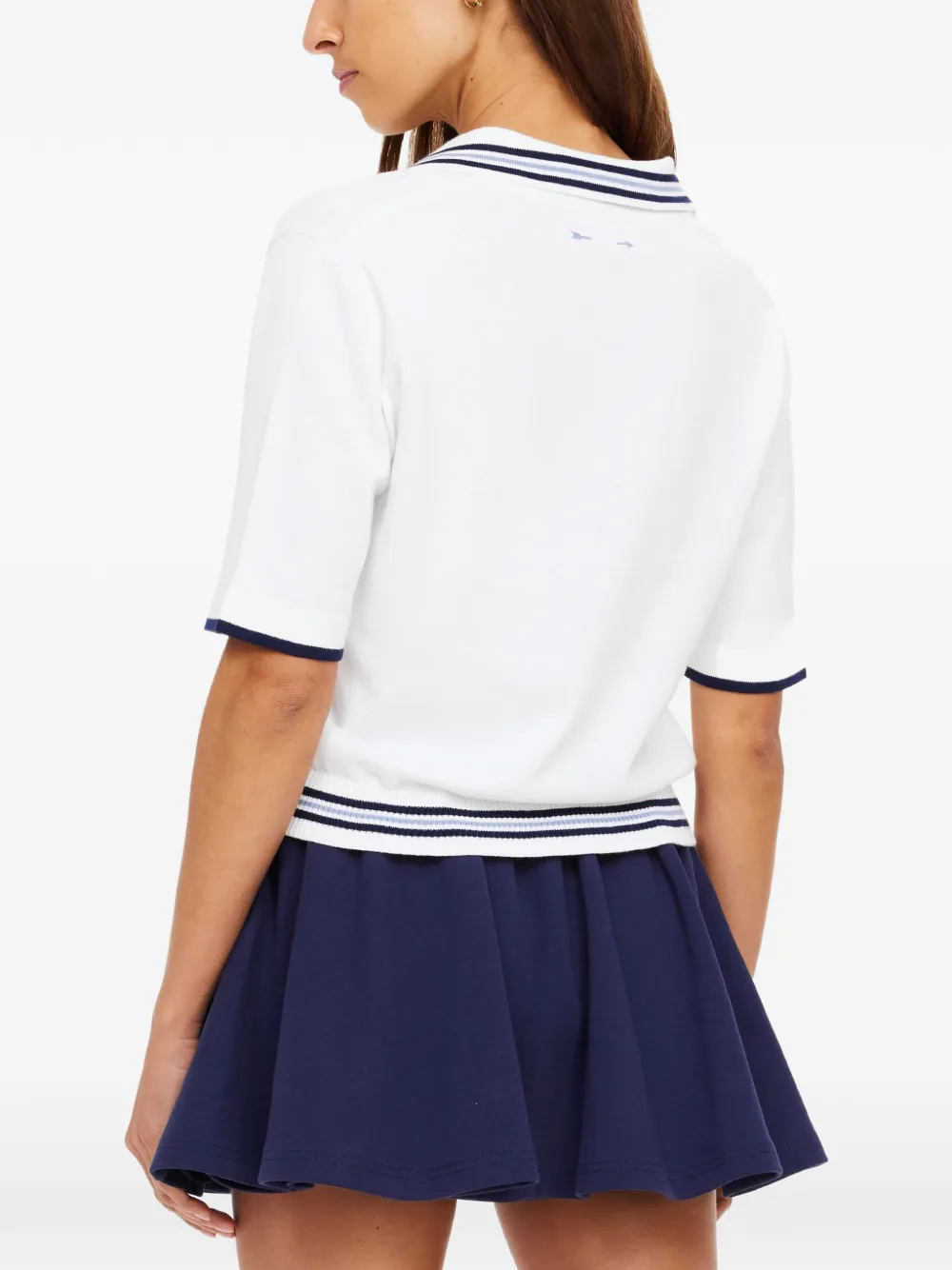 Archie Collared Stripe Polo Top