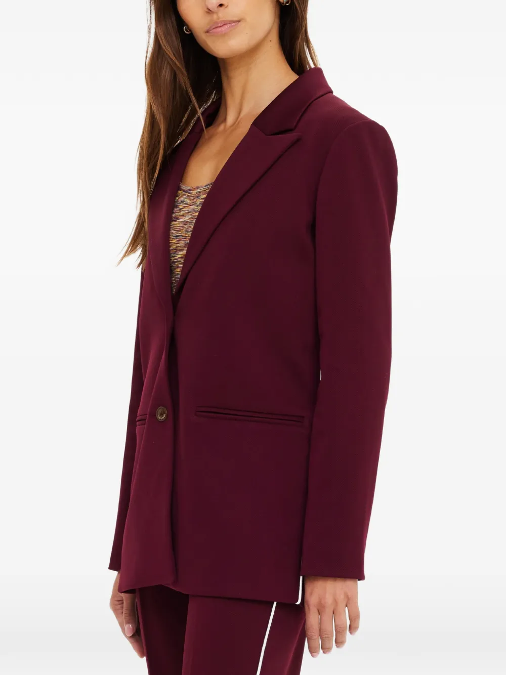 The Upside Mendoza blazer met borstzak Bruin