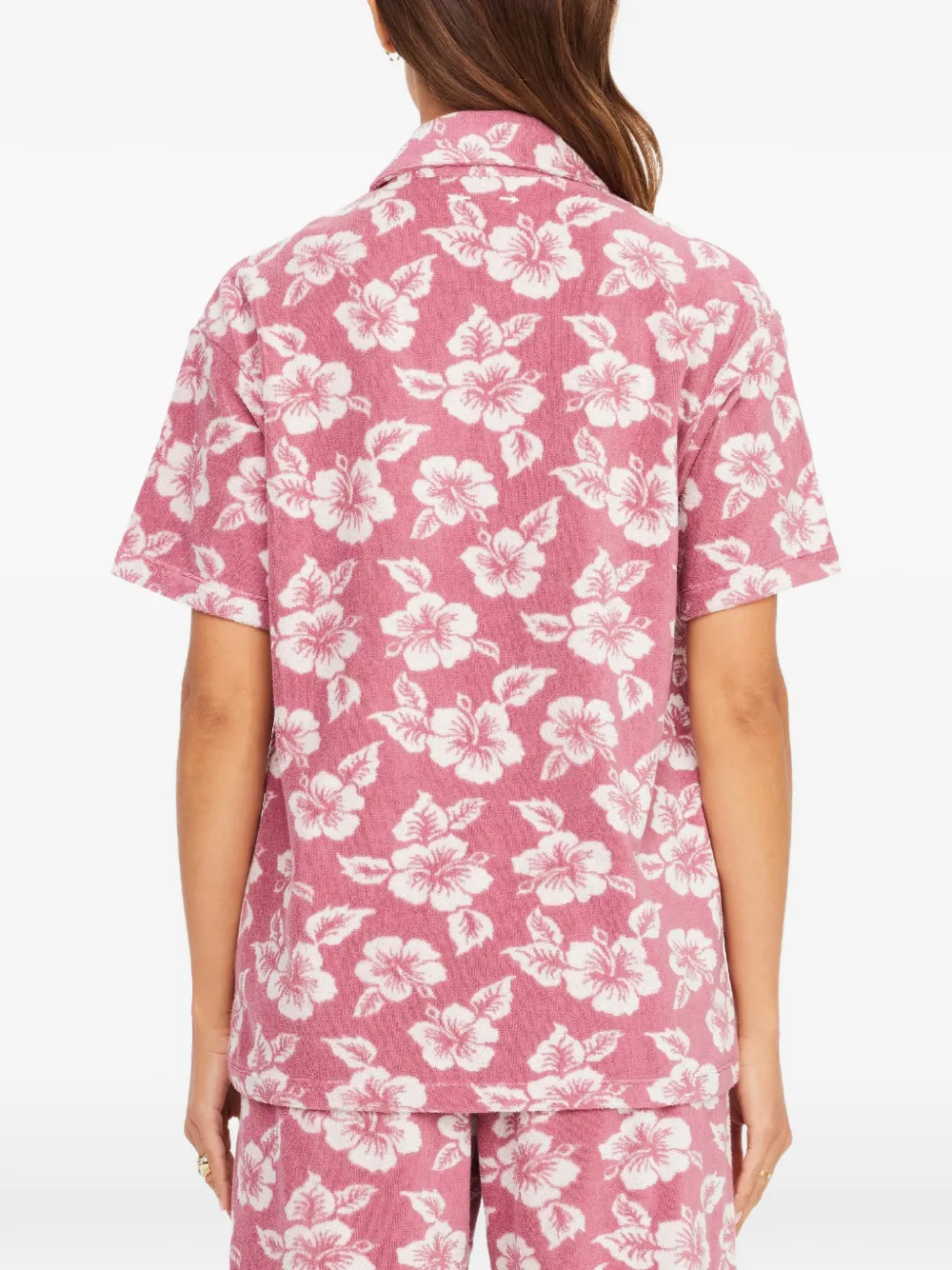The Upside Lahaina Cabana blouse met bloemenprint en rits Roze