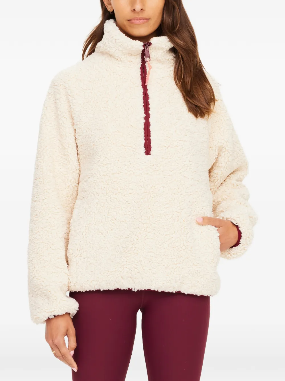  The Upside Harlow Fleece Top - Neutrals 