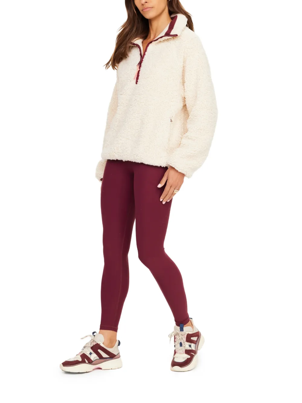  The Upside Harlow Fleece Top - Neutrals 