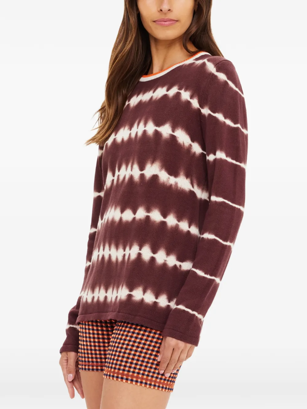  The Upside Amana Tie-dye Long-sleeve Sweater - Brown 