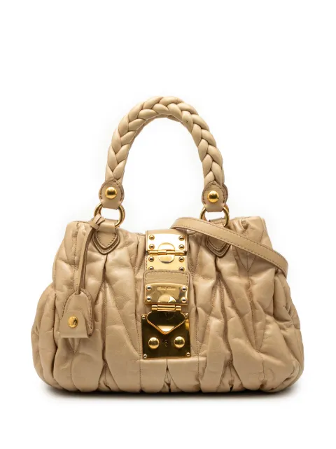 Miu Miu Pre-Owned bolso satchel de matelassé 2010