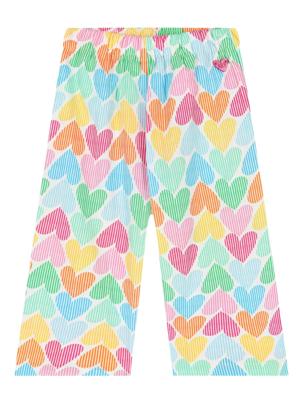 AGATHA RUIZ DE LA PRADA heart-print trousers - Bianco
