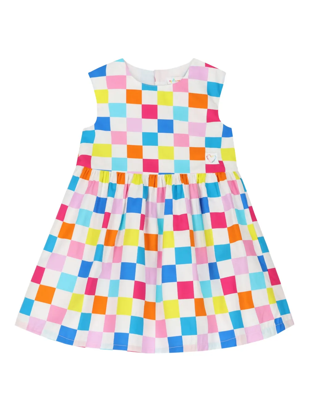 AGATHA RUIZ DE LA PRADA check sleeveless dress - Bianco