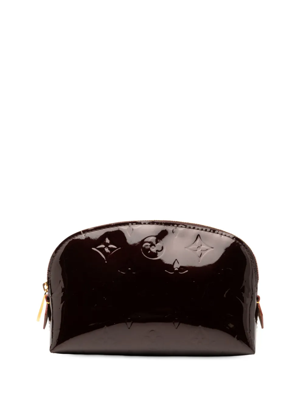 Pre-owned Louis Vuitton 2016 Monogram Vernis Cosmetic Pouch In Purple