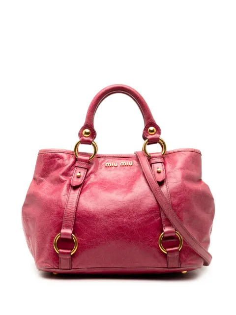 Miu Miu Pre-Owned bolso satchel Vitello Lux 2010