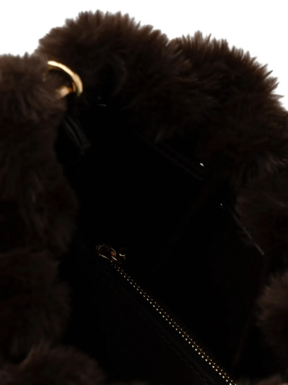 Themoirè Crossbodytas met afwerking Bruin