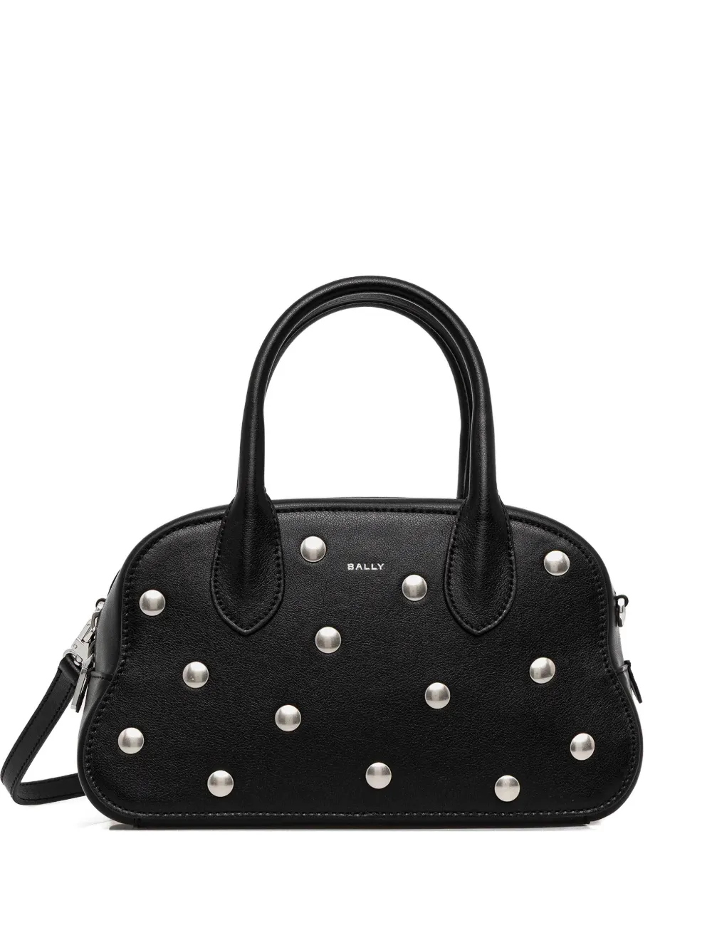 Bally Unda Studded Tote Bag In Black