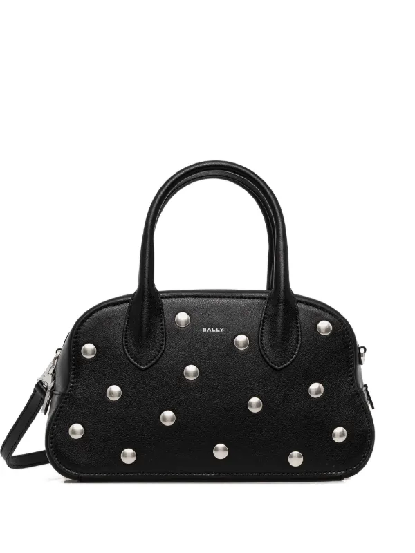 Bally Unda Studded Tote Bag in Black