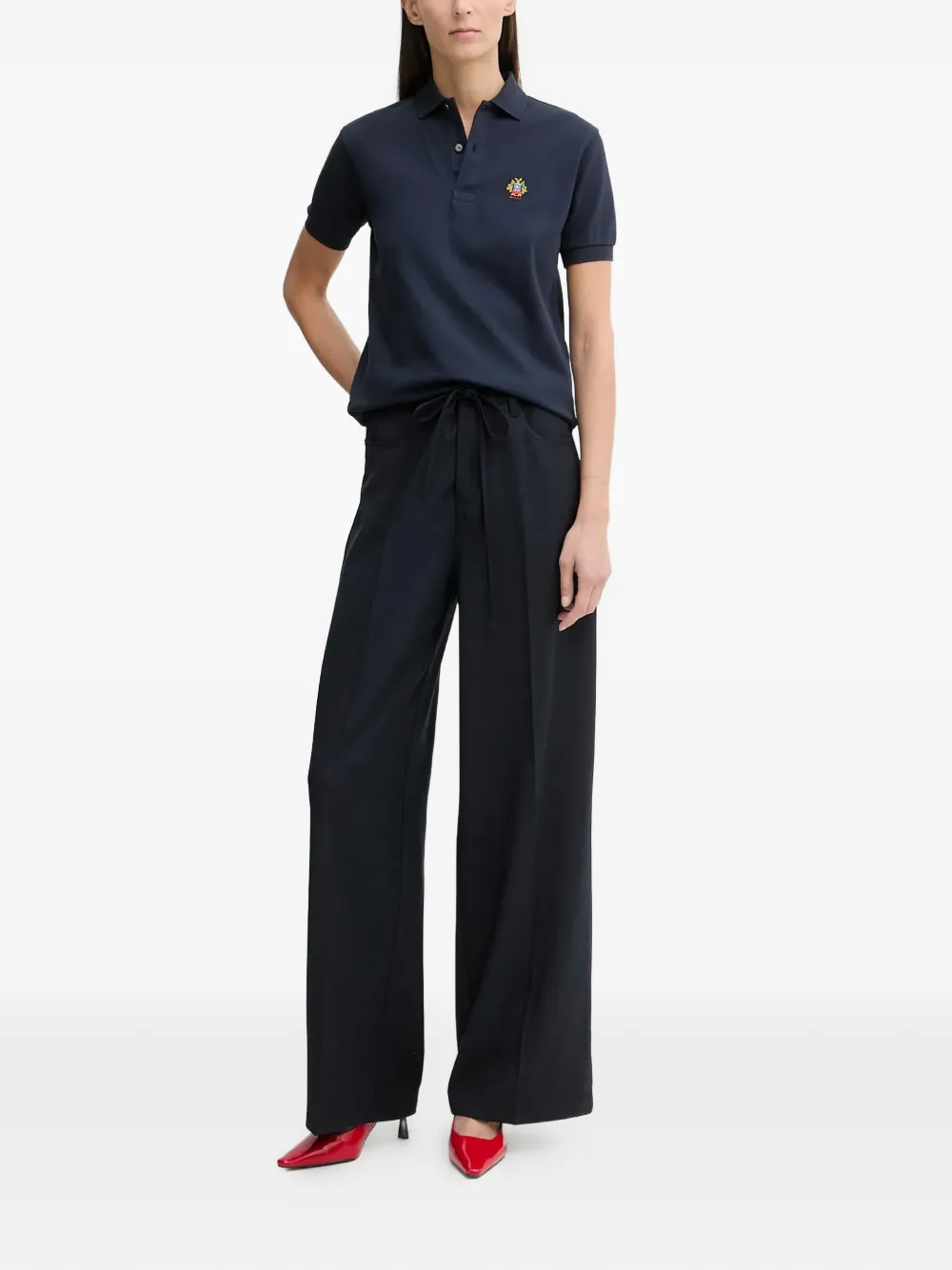 Bally Embroidered Polo Shirt - Blue 