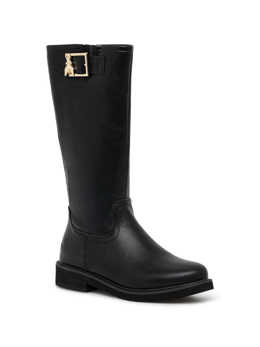 Patrizia Pepe girl buckle zip boots - Nero