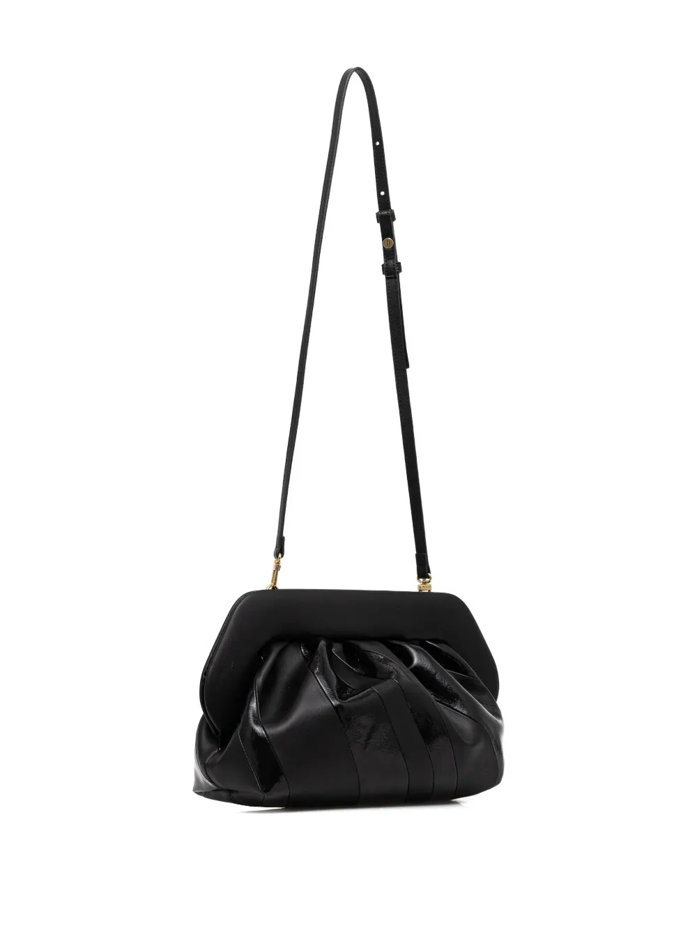 Themoir&egrave; ruched clutch bag - Zwart