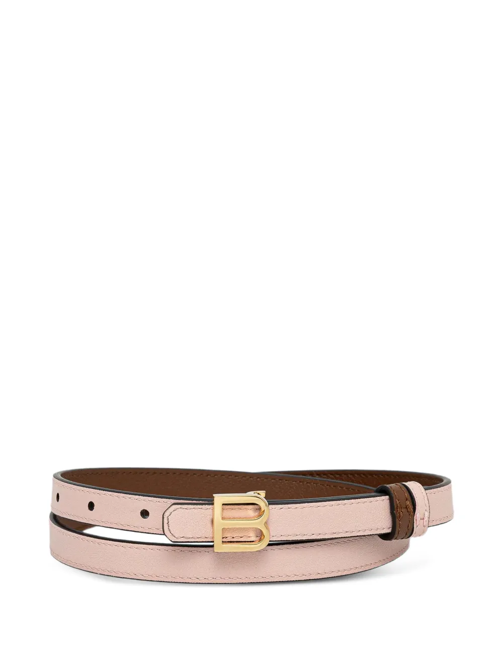  Bally Logo Buckle Belt - Brown 