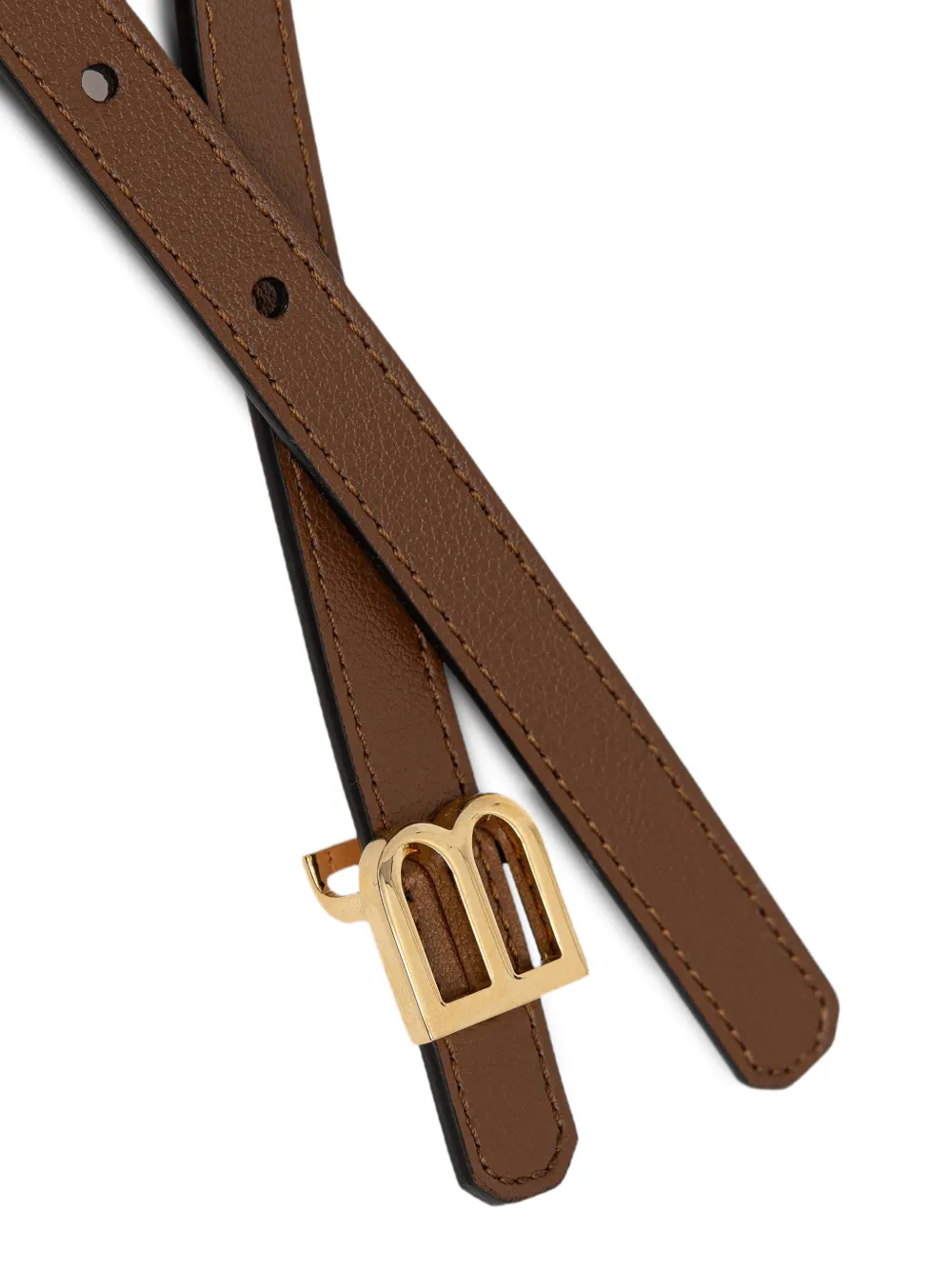  Bally Logo Buckle Belt - Brown 
