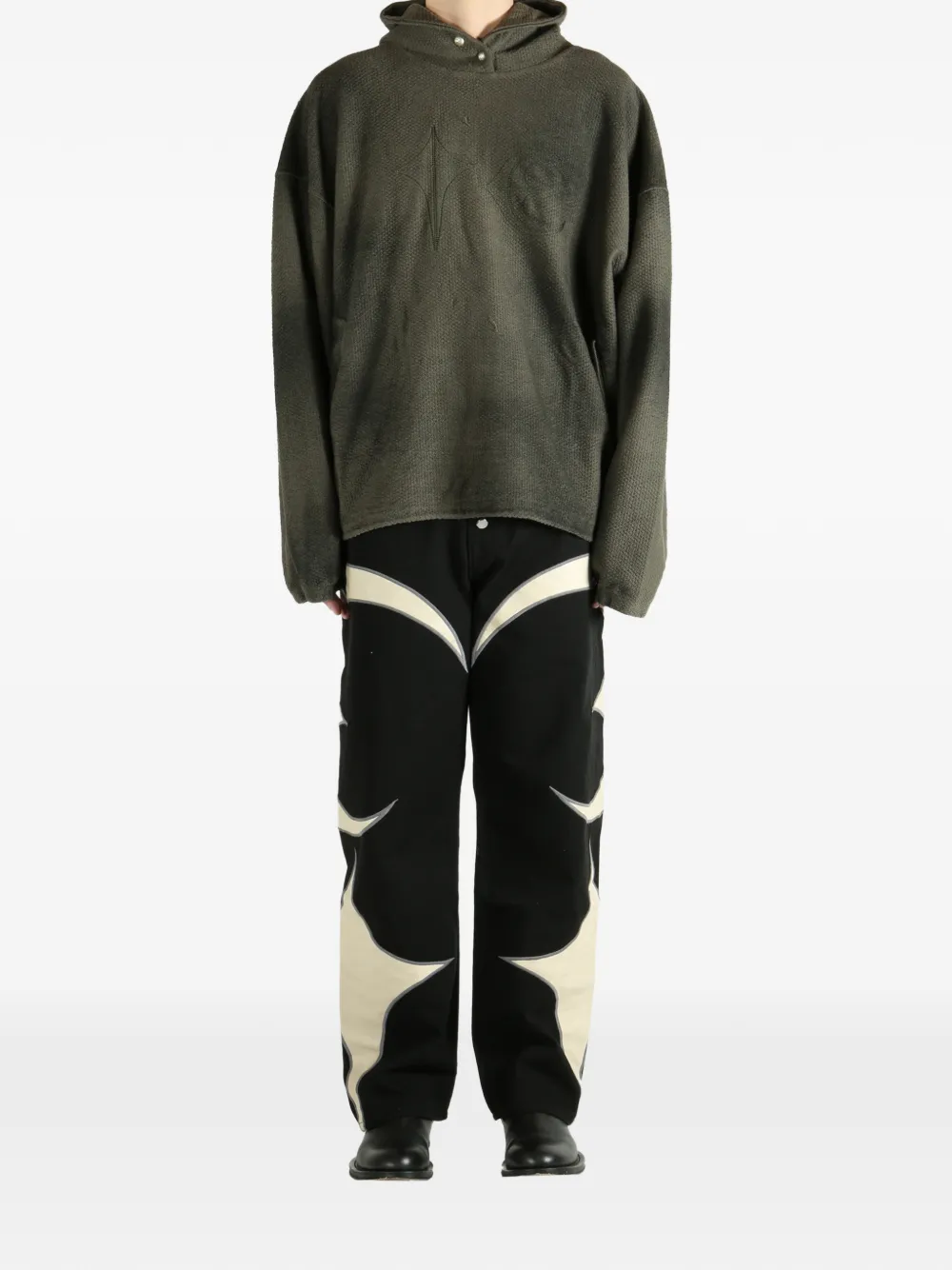  Thug Club Textured Hoodie - Green 