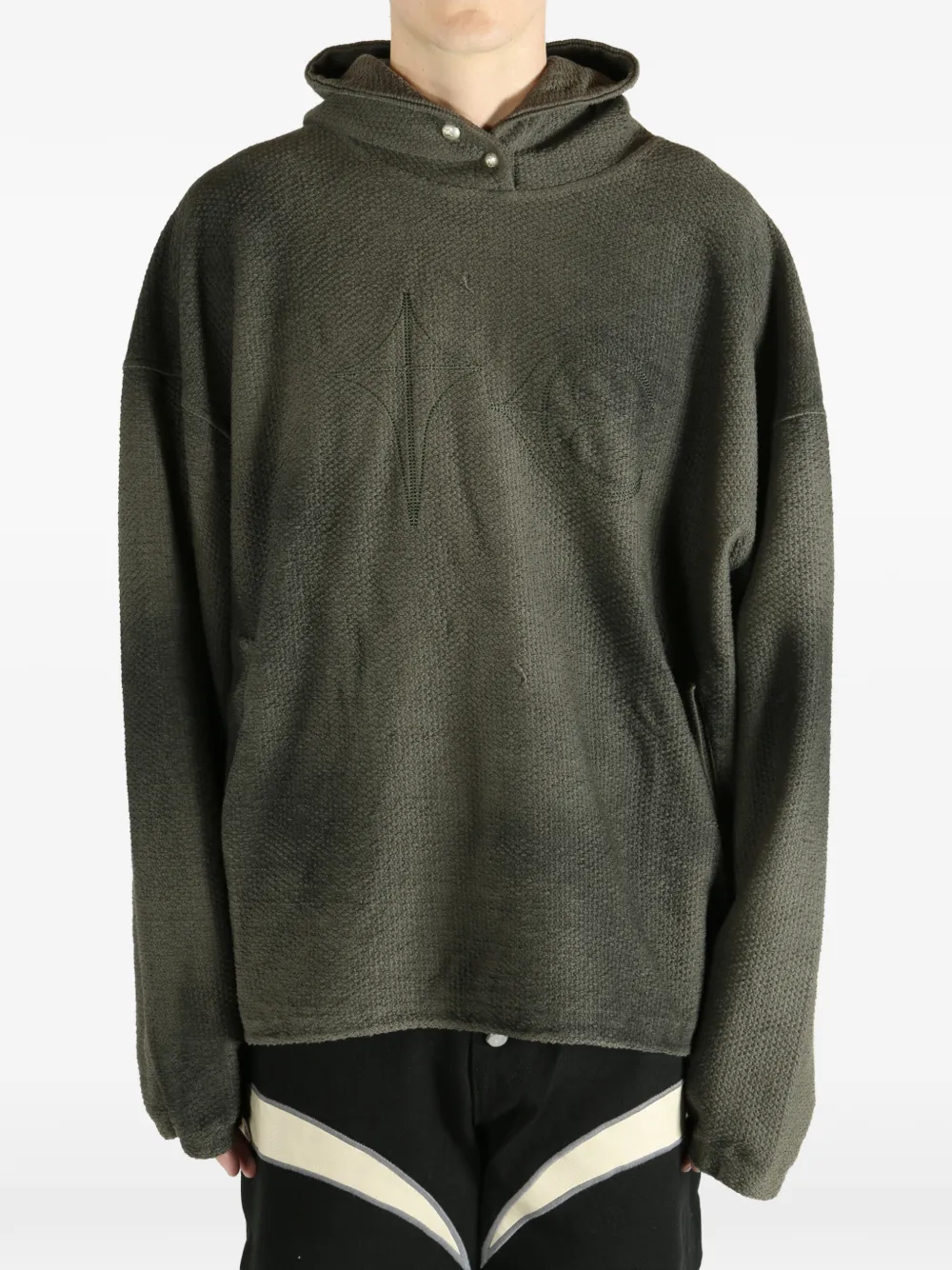  Thug Club Textured Hoodie - Green 