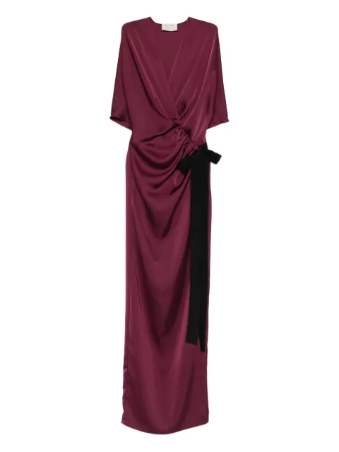 V:PM ATELIER Samantha bow-knot draped maxi dress