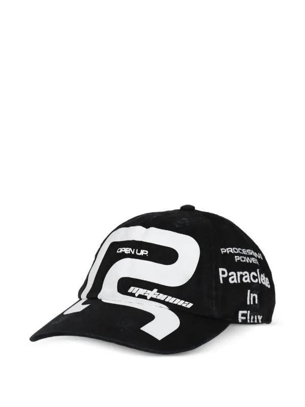 RRR123 グラフィック キャップ | ブラック | FARFETCH JP