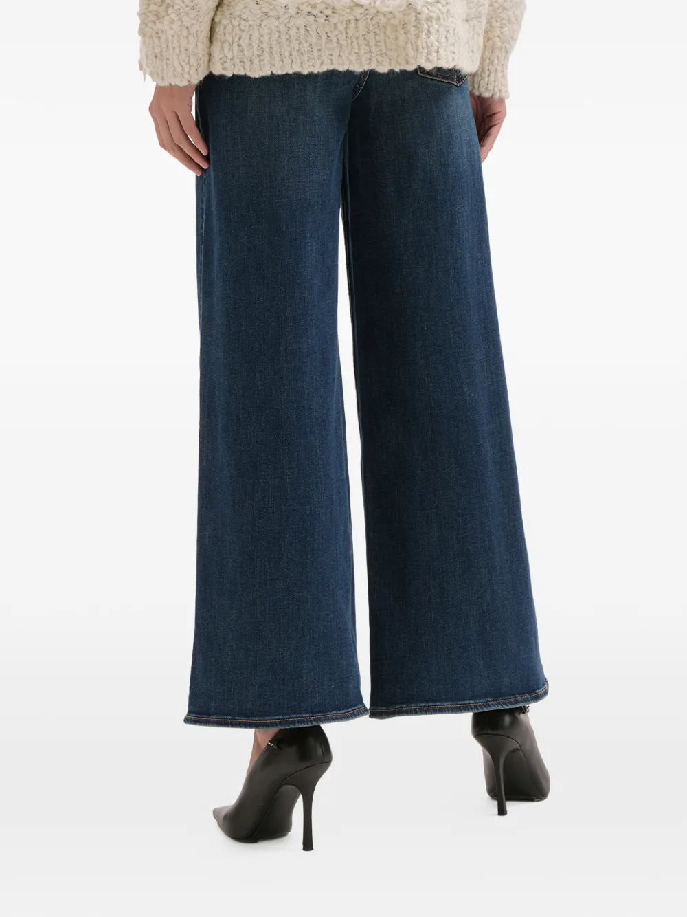 rag & bone Jeans met wijde pijpen Blauw
