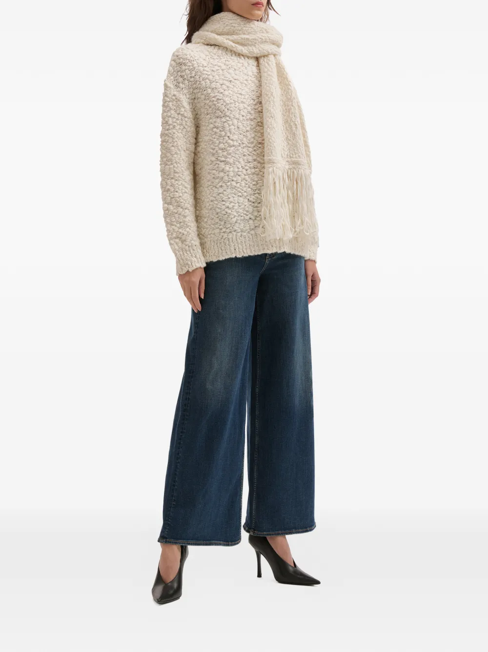 rag & bone Jeans met wijde pijpen Blauw