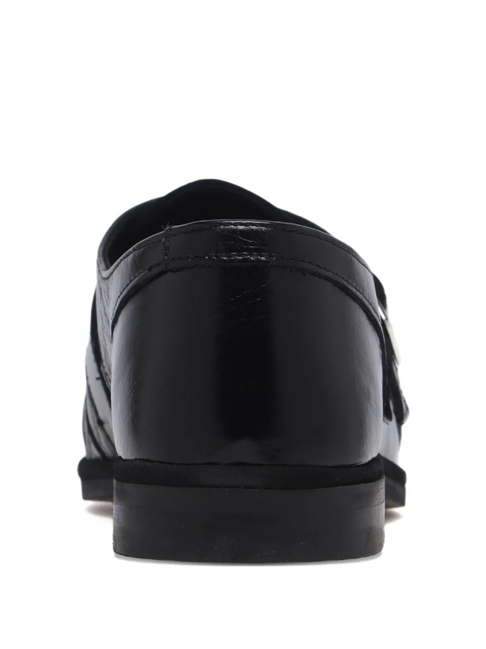 ALOHAS Loafers met gesp Zwart