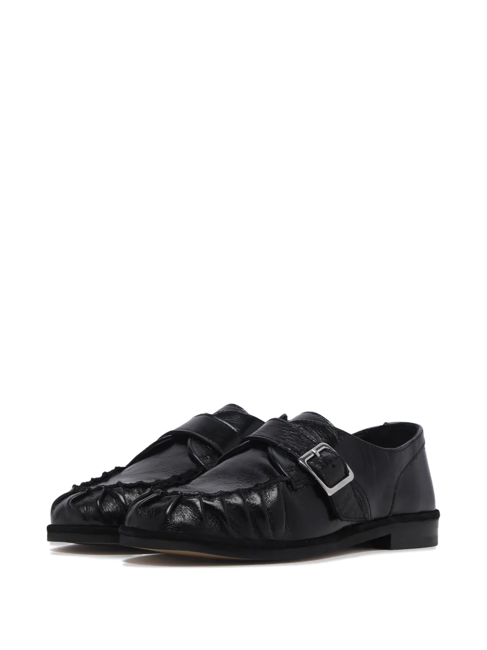 ALOHAS Loafers met gesp Zwart