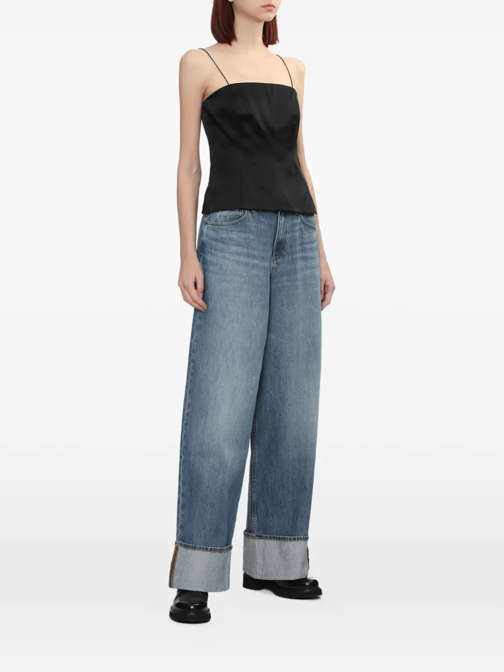 Helmut Lang spaghetti-strap top - Zwart